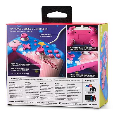 PowerA Nintendo Switch Kirby Enhanced Wired Controller