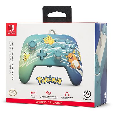 PowerA Nintendo Switch Pikachu Enhanced Wired Controller