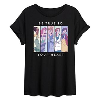 Disney Princess Juniors' Manga Be True To Your Heart Oversized Tee