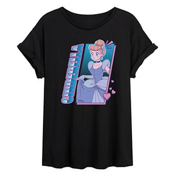 Disney's Cinderella Juniors' Manga Oversized Tee