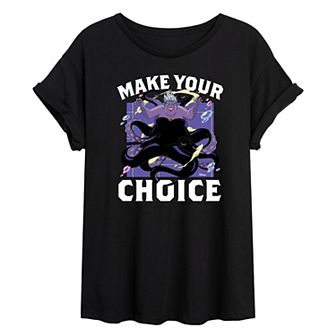 Disney's The Little Mermaid Ursula Juniors' Manga Make Your Choice Oversized Tee
