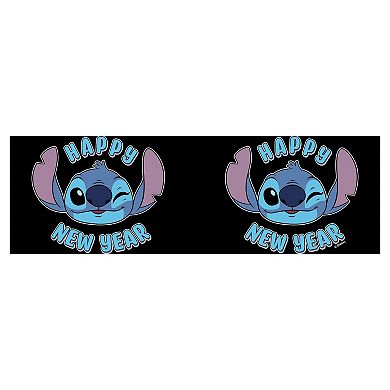 Lilo & Stitch Happy New Year Winking Face Stitch Stainless Steel Travel Mug