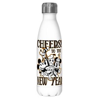 Mickey Mouse And Friends Cheers To The New Year Stainless Steel Graphic Bottle