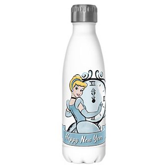 Cinderella Happy New Year Stainless Steel Graphic Bottle
