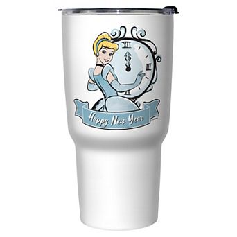 Cinderella Happy New Year Stainless Steel Graphic Travel Mug