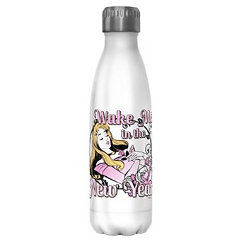 Sleeping Beauty Wake Me In The New Year Stainless Steel Graphic Bottle
