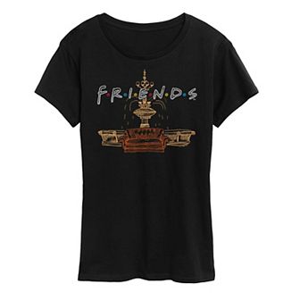Women's Friends Couch Fountain Set Graphic Tee