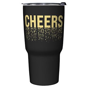 Sparkly Cheers 27-oz. Stainless Steel Travel Mug