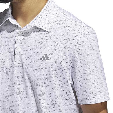 Men's adidas Ultimate365 Power Grid Print Golf Polo Shirt