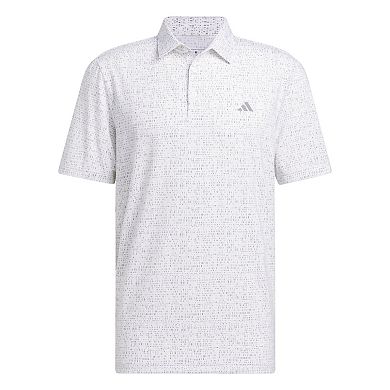 Men's adidas Ultimate365 Power Grid Print Golf Polo Shirt