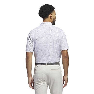 Men's adidas Ultimate365 Power Grid Print Golf Polo Shirt