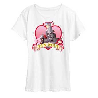 Women's Wizard of Oz Heart Tin Man Graphic Tee