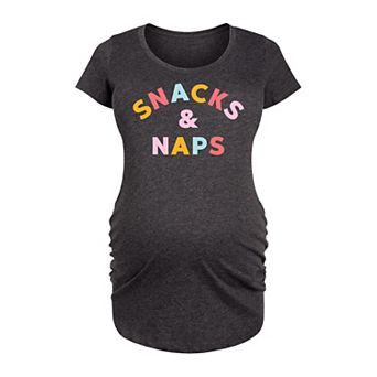 Maternity Snacks And Naps Graphic Tee