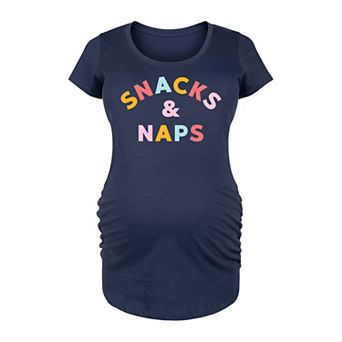 Maternity Snacks And Naps Graphic Tee