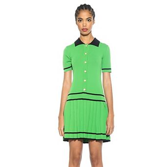 Women's ALEXIA ADMOR Lucinda Collared Short Sleeve Tennis Dress