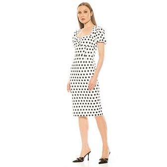 Women's ALEXIA ADMOR Micaela Puff Sleeve Sweetheart Sheath Dress