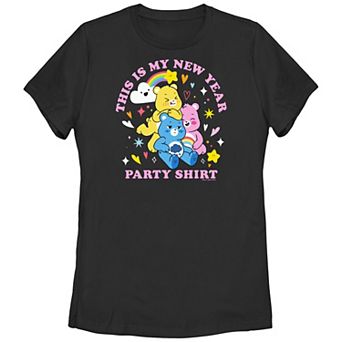 Juniors' Care Bears This Is My New Year Party Shirt Graphic Tee