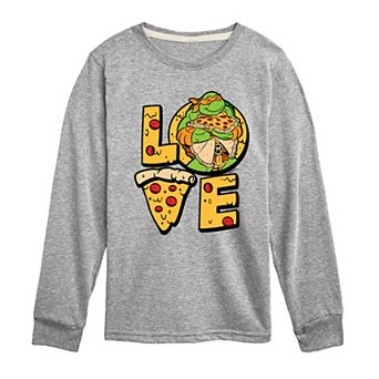 Boys 8-20 Graphic Teenage Mutant Ninja Turtles Love Pizza Long Sleeve Graphic Tee