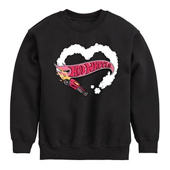 Boys 8-20 Hot Wheels Burnout Heart Fleece Sweatshirt
