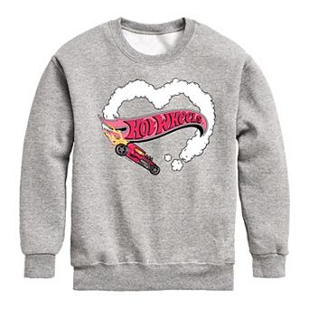 Boys 8-20 Hot Wheels Burnout Heart Fleece Sweatshirt
