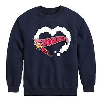 Boys 8-20 Hot Wheels Burnout Heart Fleece Sweatshirt