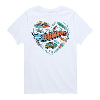 Boys 8-20 Hot Wheels Heart Surf Mix Graphic Tee