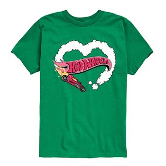Boys 8-20 Hot Wheels Burnout Heart Graphic Tee