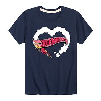 Boys 8-20 Hot Wheels Burnout Heart Graphic Tee