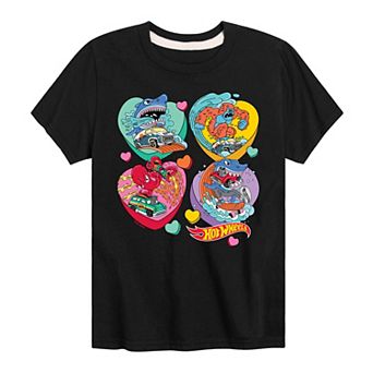 Boys 8-20 Hot Wheels Monster Hearts Graphic Tee