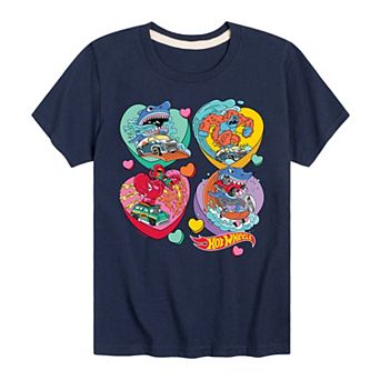 Boys 8-20 Hot Wheels Monster Hearts Graphic Tee