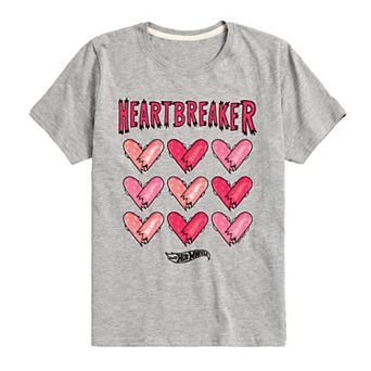Boys 8-20 Hot Wheels Skateboard Hearts Graphic Tee