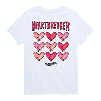 Boys 8-20 Hot Wheels Skateboard Hearts Graphic Tee