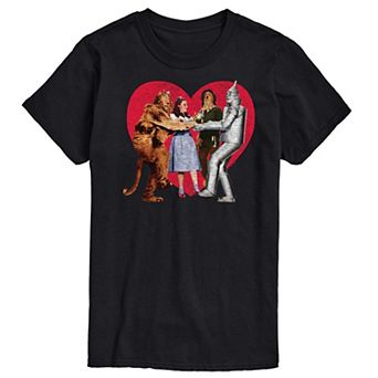 Men's Wizard Of Oz Group Photo Heart Graphic Tee