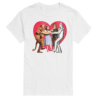 Men's Wizard Of Oz Group Photo Heart Graphic Tee