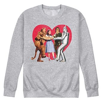 Men's Wizard Of Oz Group Photo Heart Fleece Sweatshirt