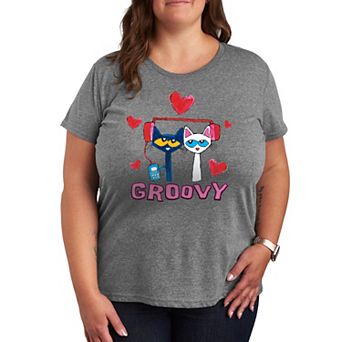 Plus Pete the Cat Groovy Love Graphic Tee