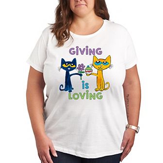 Plus Pete the Cat Giving Is Loving Graphic Tee
