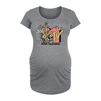Maternity MTV Botanical Art Graphic Tee