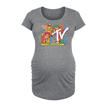 Maternity MTV Logo Retro Collage Graphic Tee