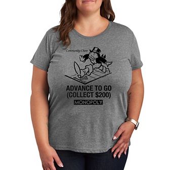Plus Monopoly Advance To Go Graphic Tee
