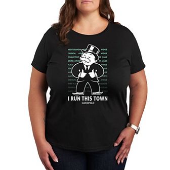 Plus Monopoly I Run This Town Graphic Tee