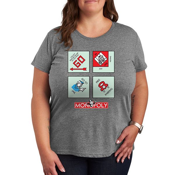 Plus Monopoly Monopoly Corner Squares Graphic Tee