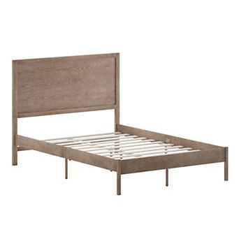 Emma and Oliver Ashton Classic Wooden Platform Bed with Headboard