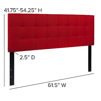 Emma and Oliver Quilted Tufted Upholstered Headboard