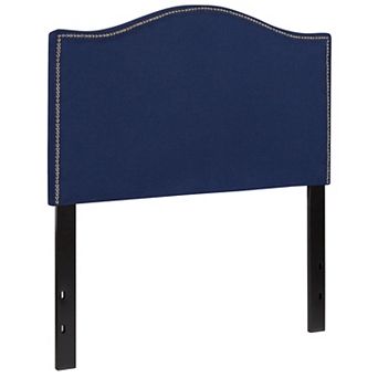 Emma and Oliver Arched Headboard with Accent Nail Trim