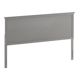Merrick Lane Marta Herring Bone Wooden Adjustable Headboard Only