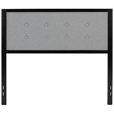 Merrick Lane Camden Headboard Upholstered Button Tufted Headboard With Metal Frame