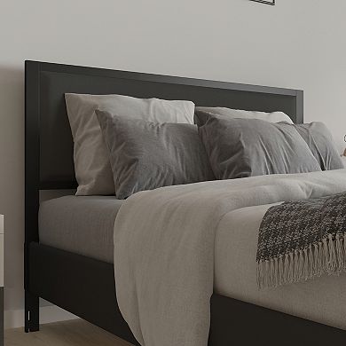 Merrick Lane West Avenue Headboard Upholstered Headboard With Metal Frame and Adjustable Rail Slots