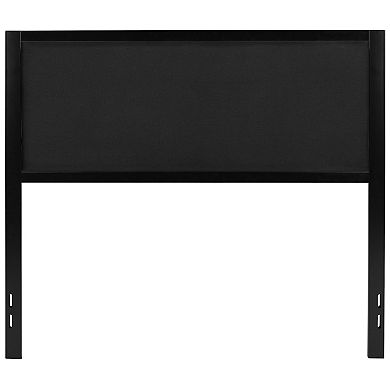 Merrick Lane West Avenue Headboard Upholstered Headboard With Metal Frame and Adjustable Rail Slots