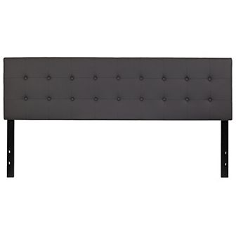 Emma and Oliver Button Tufted Upholstered Headboard